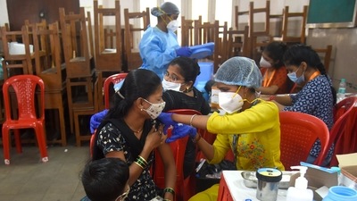 A beneficiary gets vaccinated against Covid-19 in Mumbai (HT Photo) A beneficiary gets vaccinated against Covid-19 in Mumbai (HT Photo)