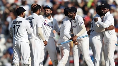 UK, Sept 06 (ANI): India captain Virat Kohli celebrates with teammates after winning Fourth Test match between England and India at The Oval, in London on Monday. (ANI Photo) (ANI) UK, Sept 06 (ANI): India captain Virat Kohli celebrates with teammates after winning Fourth Test match between England and India at The Oval, in London on Monday. (ANI Photo) (ANI)