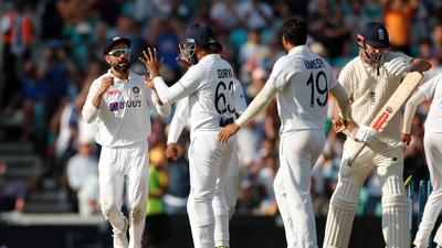 Cricket - Fourth Test - England v India - The Oval, London, Britain - September 6, 2021 India's Virat Kohli and teammates celebrate after winning the test match Action Images via Reuters/Andrew Couldridge (Action Images via Reuters)