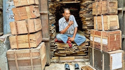 In his 50s, Liyakatullah makes petis for bazar merchants. In his 50s, Liyakatullah makes petis for bazar merchants.