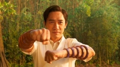 This image released by Marvel Studios shows Tony Leung in a scene from Shang-Chi and the Legend of the Ten Rings. (AP) This image released by Marvel Studios shows Tony Leung in a scene from Shang-Chi and the Legend of the Ten Rings. (AP)