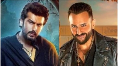 Saif Ali Khan as Vibhuti and Arjun Kapoor as Chiraunji in Bhoot Police. Saif Ali Khan as Vibhuti and Arjun Kapoor as Chiraunji in Bhoot Police.