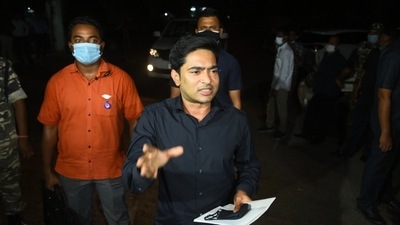 Abhishek Banerjee is being investigated by ED in a money laundering case linked to an alleged coal pilferage scam in Bengal. (HT Photo/Raj K Raj) Abhishek Banerjee is being investigated by ED in a money laundering case linked to an alleged coal pilferage scam in Bengal. (HT Photo/Raj K Raj)