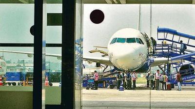 The cargo facility is under construction at the Chandigarh airport in an area of over 12,000sq metre. (HT Photo)