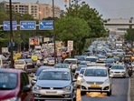 The six-lane corridor will provide direct access to IGI airport for commuters from south, central and east Delhi.(HT Photo) The six-lane corridor will provide direct access to IGI airport for commuters from south, central and east Delhi.(HT Photo)