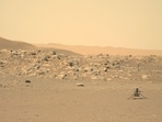 American space agency Nasa's Ingenuity Mars Helicopter captured by Mars Perseverance rover.(AFP Photo)