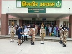 The evacuees from Afghanistan leave ITBP facility in Chhawla on Tuesday morning.