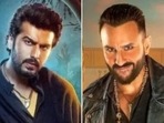Arjun Kapoor and Saif Ali Khan as Chiraunji and Vibhooti in Bhoot Police. Arjun Kapoor and Saif Ali Khan as Chiraunji and Vibhooti in Bhoot Police.