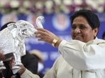 BSP supremo Mayawati at a party meet in Lucknow on Tuesday. (Deepak Gupta/HT) BSP supremo Mayawati at a party meet in Lucknow on Tuesday. (Deepak Gupta/HT)