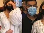 Anushka Sharma along with Virat Kohli at Leeds. Anushka Sharma along with Virat Kohli at Leeds.