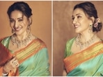 Madhuri Dixit charms her way into our hearts in silk saree perfect for Ganesh Chaturthi 2021(Instagram/@madhuridixitnene) Madhuri Dixit charms her way into our hearts in silk saree perfect for Ganesh Chaturthi 2021(Instagram/@madhuridixitnene)