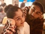 Ranbir Kapoor with his niece Samara. Ranbir Kapoor with his niece Samara.