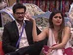 Shamita Shetty and Raqesh Bapat on Bigg Boss OTT. Shamita Shetty and Raqesh Bapat on Bigg Boss OTT.