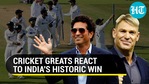 Oval win: Sachin, Warne, Sehwag & others react to India's historic victory Oval win: Sachin, Warne, Sehwag & others react to India's historic victory