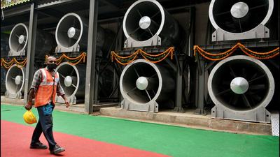 A view of country's first smog tower at Connaught Place in New Delhi on Monday. (Representational image/ANI) A view of country's first smog tower at Connaught Place in New Delhi on Monday. (Representational image/ANI)