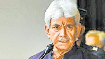 Jammu and Kashmir Lt Governor Manoj Sinh. (PTI) Jammu and Kashmir Lt Governor Manoj Sinh. (PTI)
