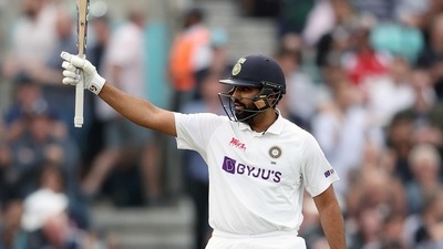 Rohit Sharma did not take the field during the fourth innings of the match (ANI) Rohit Sharma did not take the field during the fourth innings of the match (ANI)