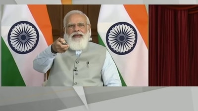 PM Narendra Modi launched multiple key initiatives during the inaugural conclave of Shiksak Parv via video conferencing. (ANI Twitter)