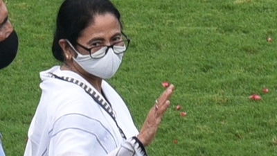 West Bengal chief minister Mamata Banerjee attends the inauguration of the Durand Cup football tournament in Kolkata on Sunday. (Samir Jana/HT Photo)
