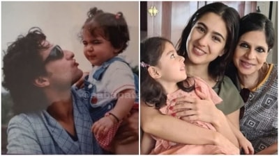 Saba Ali Khan shared a post featuring Sara Ali Khan and Saif Ali Khan. Saba Ali Khan shared a post featuring Sara Ali Khan and Saif Ali Khan.