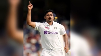 Shardul Thakur celebrates a wicket on the final day of the 4th Test against England at The Oval, London. (ANI) Shardul Thakur celebrates a wicket on the final day of the 4th Test against England at The Oval, London. (ANI)