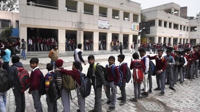 Delhi government school. (Arvind Yadav/HT PHOTO)