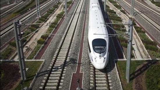 The estimated cost of the Mumbai to Ahmedabad bullet train project is Rs110,000 crore (AP) The estimated cost of the Mumbai to Ahmedabad bullet train project is Rs110,000 crore (AP)