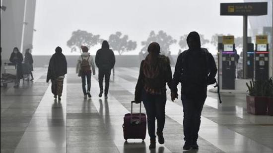 For the past few years, flights operating from the Chandigarh airport remain grounded due to fog in peak winters. (HT File Photo)