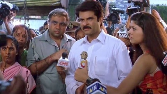 Anil Kapoor played journalist-turned-chief minister in Nayak.