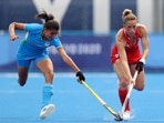 India's Sharmila Devi in action against Great Britain at Tokyo 2020