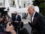 US President Joe Biden speaks to the press upon his return to the White House in Washington, DC, on September 7, 2021. US President Joe Biden speaks to the press upon his return to the White House in Washington, DC, on September 7, 2021. 