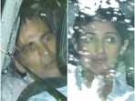 Akshay Kumar and Twinkle Khanna at his mother's funeral.(Varinder Chawla) Akshay Kumar and Twinkle Khanna at his mother's funeral.(Varinder Chawla)