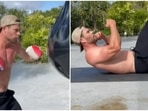 This is how Chris Hemsworth is training for Extraction sequel, see intense workout routine(Instagram/@chrishemsworth) This is how Chris Hemsworth is training for Extraction sequel, see intense workout routine(Instagram/@chrishemsworth)