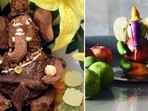 Give your Ganesh Chaturthi celebrations an eco-friendly twist. Take a cue from these Ganesh idols made out of chocolate, sugar, rice, flour, and turmeric.(Instagram)