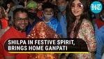 Shilpa Shetty chants 'Ganpati Bappa Maurya', welcomes Lord Ganesha home Shilpa Shetty chants 'Ganpati Bappa Maurya', welcomes Lord Ganesha home