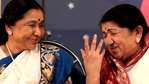 Sisters and singers Asha Bhosle and Lata Mangeshkar.(Vidya-Subramanian/HT Photo) Sisters and singers Asha Bhosle and Lata Mangeshkar.(Vidya-Subramanian/HT Photo)
