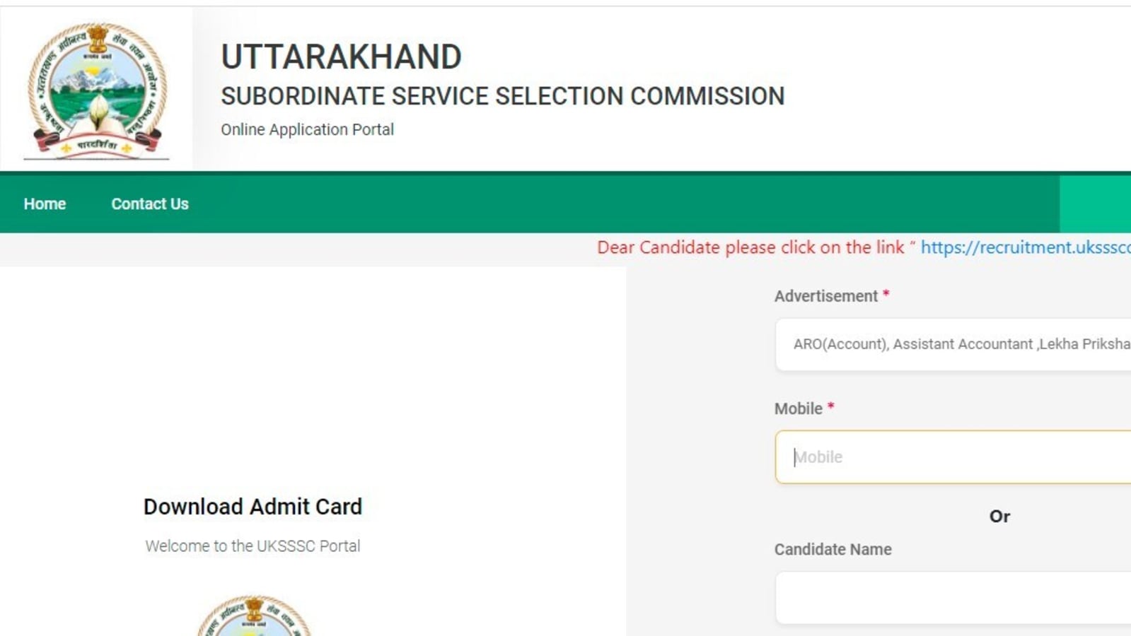 UKSSSC admit card 2021 released for accountant, assistant auditor & other posts