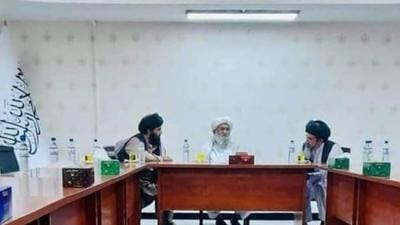 Mohammed Hasan Akhund (centre) has for long been head of the Taliban’s Rehbari Shura or leadership council, a key decision-making body, and hails from Arghandab district of southern Kandahar province, the original base of the Taliban. (Sourced) Mohammed Hasan Akhund (centre) has for long been head of the Taliban’s Rehbari Shura or leadership council, a key decision-making body, and hails from Arghandab district of southern Kandahar province, the original base of the Taliban. (Sourced)