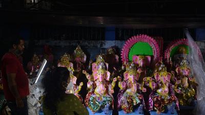 The petitioner told the court that restrictions on celebrating Ganesh or Vinayaka Chaturhti were only for public places. (AFP)