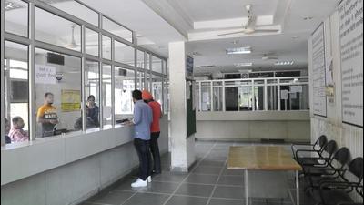 Visitors to the Ludhiana MC offices faced a harrowing time, as work at all four zonal offices and suvidha kendras was suspended for over three hours amid the employees’ protest. (HT file)