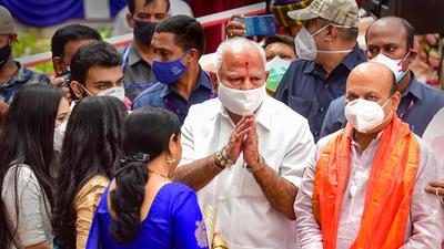 The project at Commercial street was the last infrastructure project Karnataka former chief minister BS Yediyurappa inaugurated in July. (PTI) The project at Commercial street was the last infrastructure project Karnataka former chief minister BS Yediyurappa inaugurated in July. (PTI)
