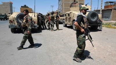 Afghan National Army commando forces before the fall of Afghanistan in the hand of the Taliban. (AFP) Afghan National Army commando forces before the fall of Afghanistan in the hand of the Taliban. (AFP)