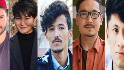 The combined images of the five journalists shared by Tolo News on Twitter. The combined images of the five journalists shared by Tolo News on Twitter. 