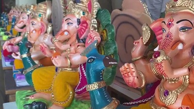 The image shows Ganesh Idols. (Life Beyond Numbers)