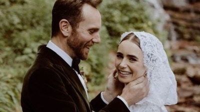 Lily Collins and Charlie McDowell got married on September 4 in Colorado, USA.