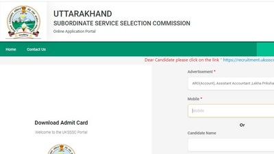 UKSSSC admit card 2021; Candidates who applied for these posts can download their admit cards from the official website of UKSSSC at sssc.uk.gov.in. ( sssc.uk.gov.in)