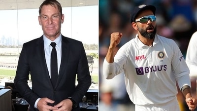 Shane Warne hails India captain Virat Kohli (HT Collage)