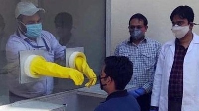 A Covid-19 testing centre (File Photo/ANI) A Covid-19 testing centre (File Photo/ANI)