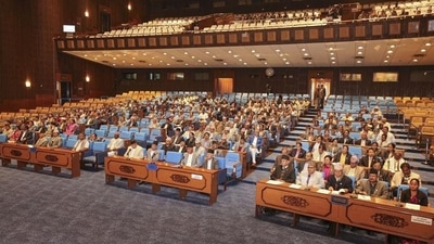 Nepal President Bidya Devi Bhandari has summoned the new session of parliament on September 8, according to a notice issued by her office. (Representational Image / PTI FILE) Nepal President Bidya Devi Bhandari has summoned the new session of parliament on September 8, according to a notice issued by her office. (Representational Image / PTI FILE)