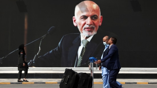 Former Afghan president Ashraf Ghani said he left the country in order to avoid ‘bloodshed’ after the Taliban took over Kabul nearly two decades after being ousted from power by a US-led invasion.&nbsp;(AP)